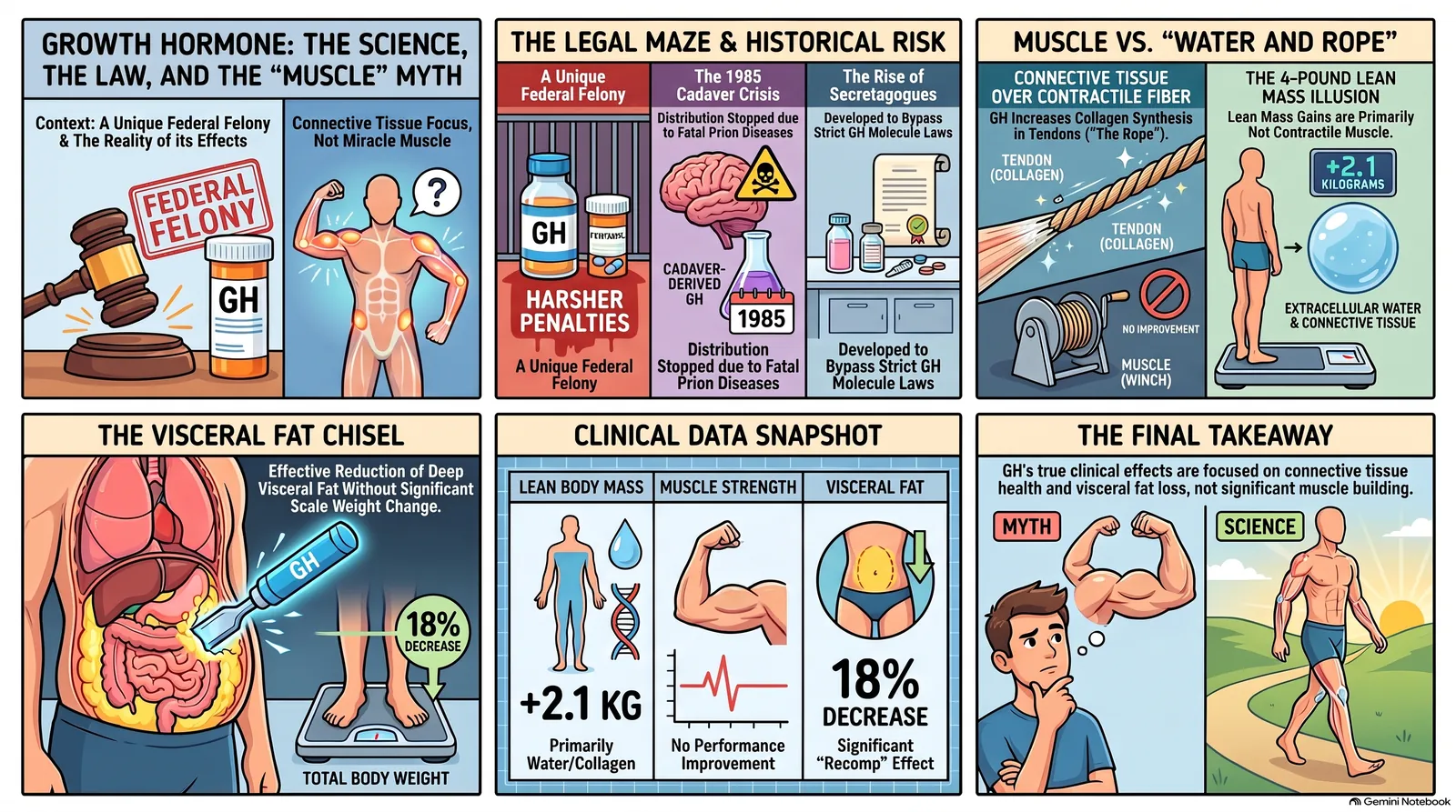 NotebookLM infographic: Growth hormone: facts and myths